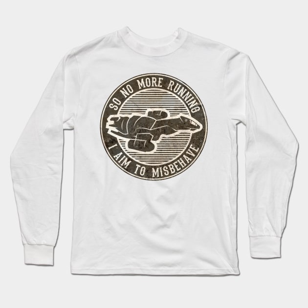 Misbehave Badge V2 Long Sleeve T-Shirt by mrninja13